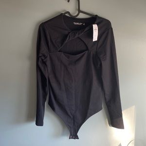 Abercrombie and fitch black body-suit